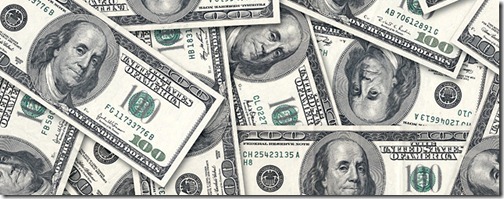 Dollars seamless background.