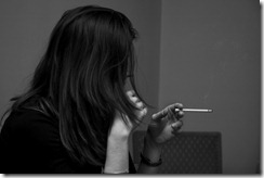 girl with cigarette