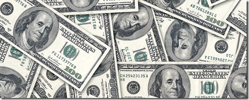 Dollars seamless background.