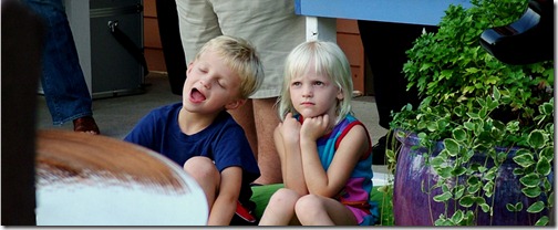 Kids listening to music