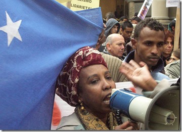 Vai e vivrai. roma. 4 october 2008. No racism! by Luciano